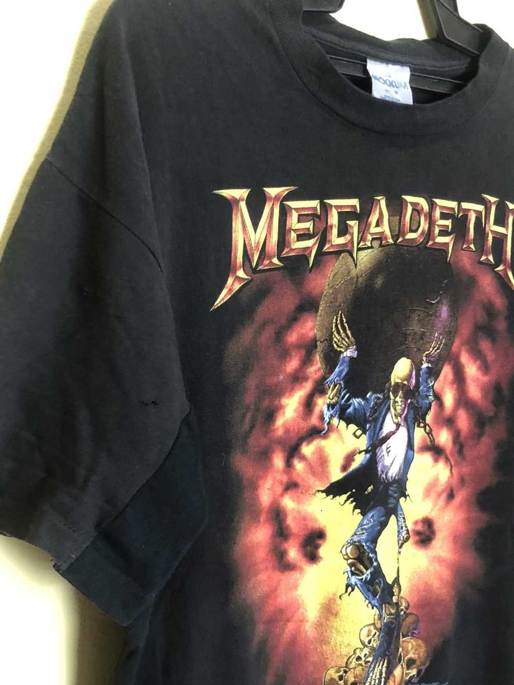 Custom × Megadeth × Metallica Vtg 90s Megadeth Wo… - image 9