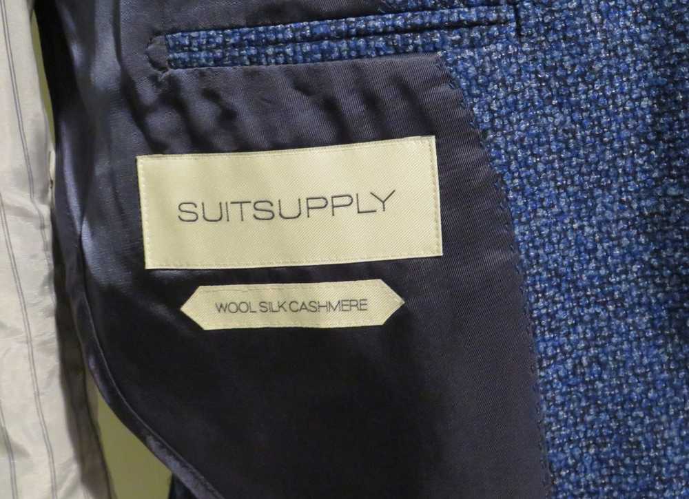 Suitsupply Hudson Silk Cashmere Blue Weave Two Bu… - image 12