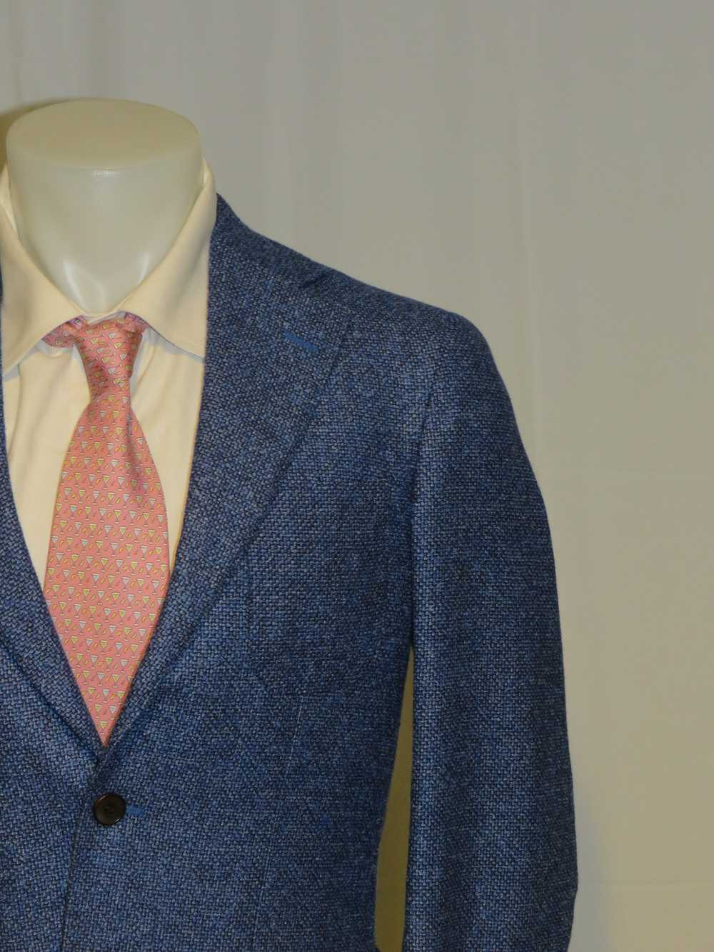 Suitsupply Hudson Silk Cashmere Blue Weave Two Bu… - image 3