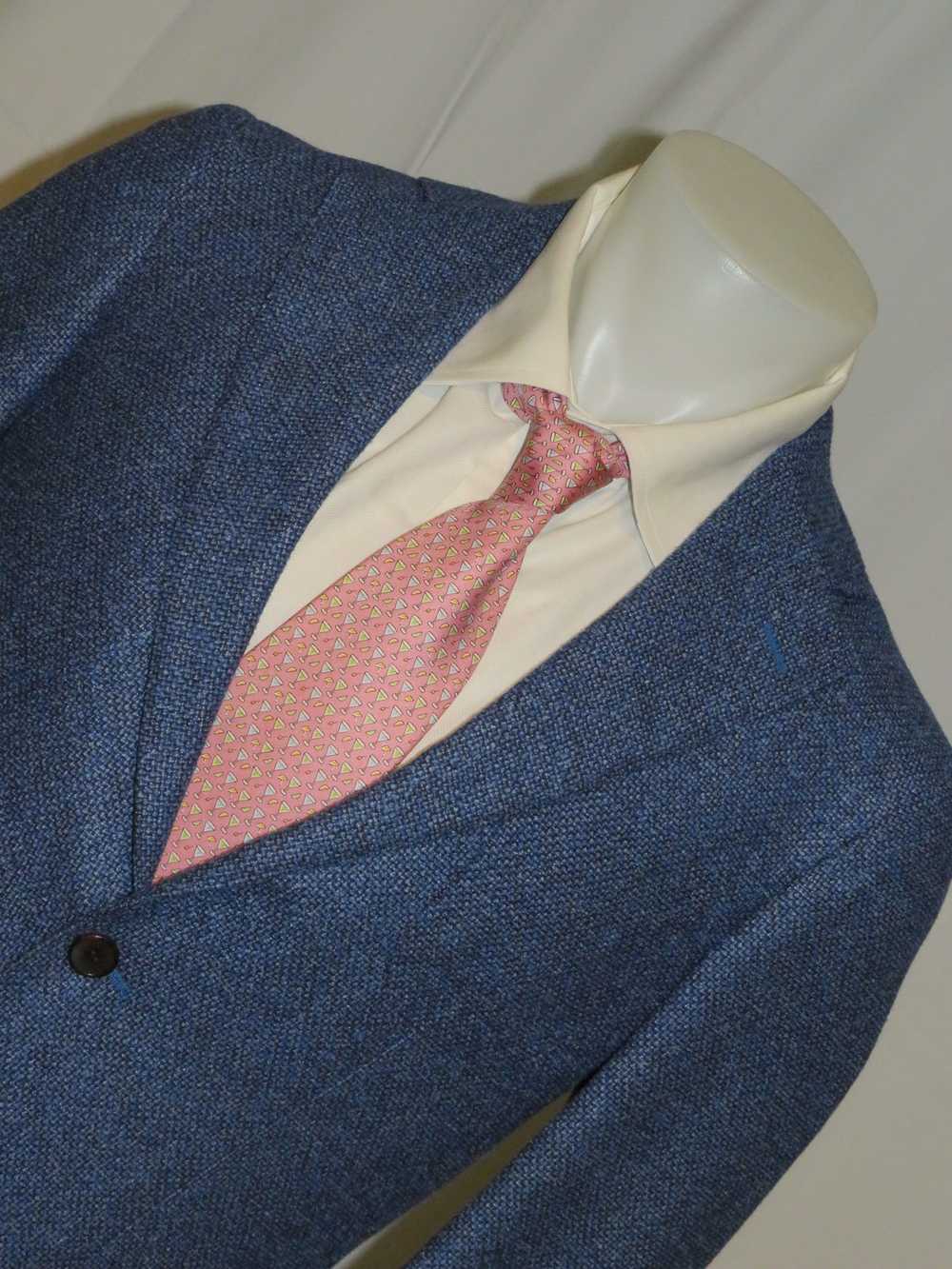 Suitsupply Hudson Silk Cashmere Blue Weave Two Bu… - image 4