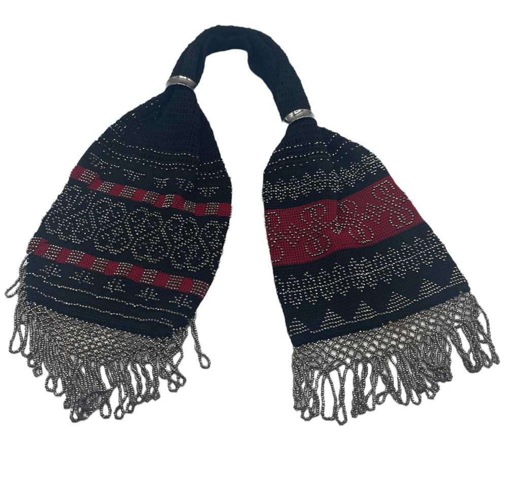 Victorian Crochet Beaded Miser’s Bag - image 1