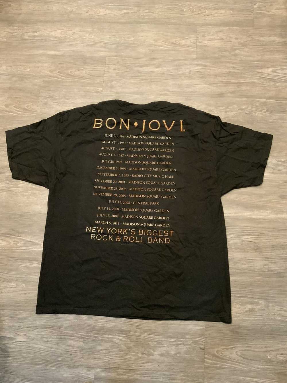 Band Tees × Bon Jovi Bon Jovi Live Tour 2011 New … - image 3