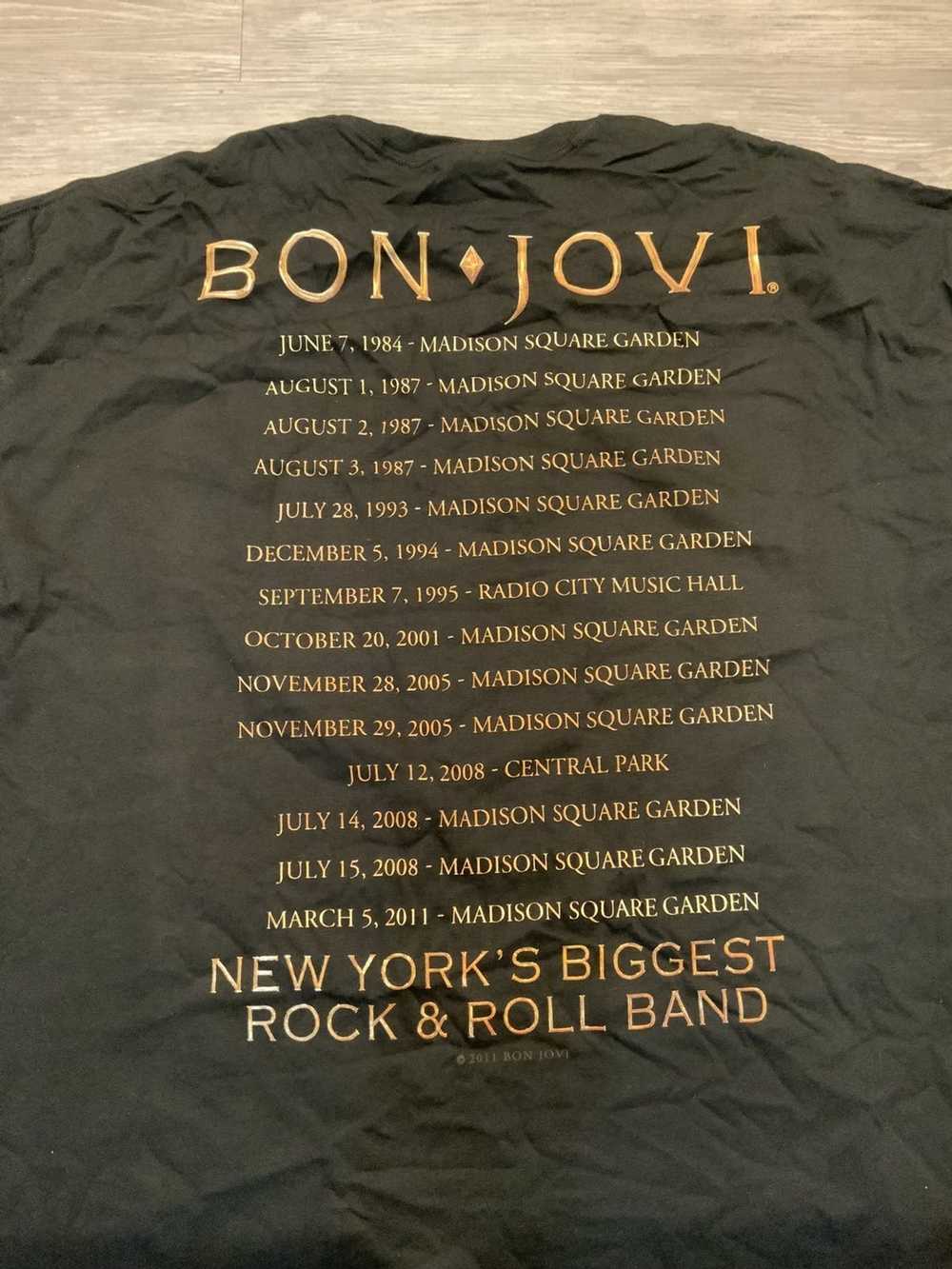 Band Tees × Bon Jovi Bon Jovi Live Tour 2011 New … - image 5