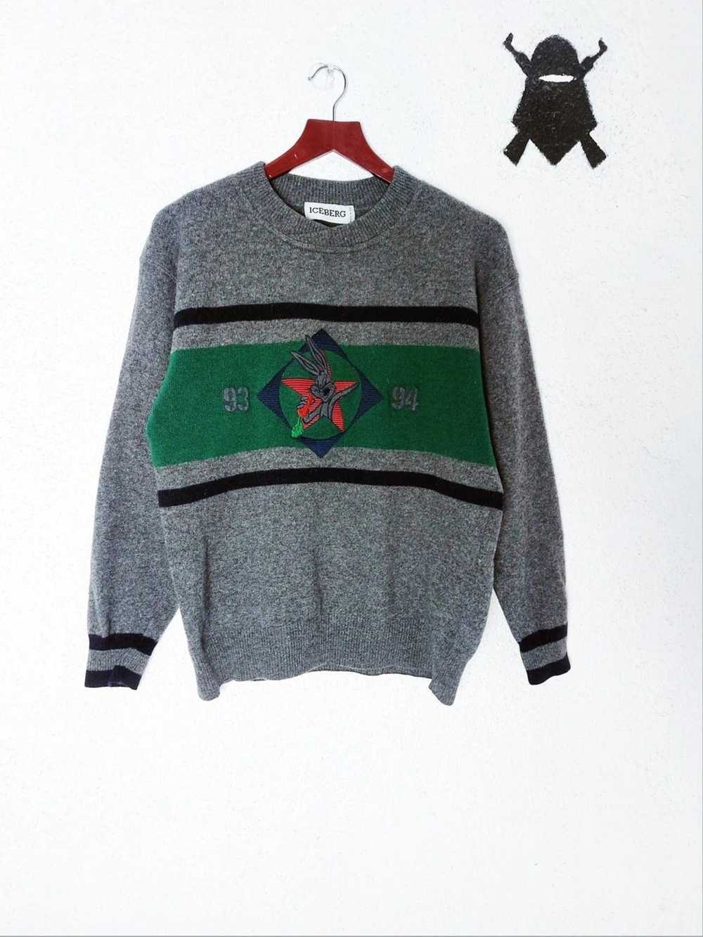 Iceberg VINTAGE ICEBERG BUGS BUNNY LOGO WOOL SWEATER … - Gem