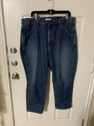 Lemaire × Uniqlo Wide straight leg jeans short le… - image 1