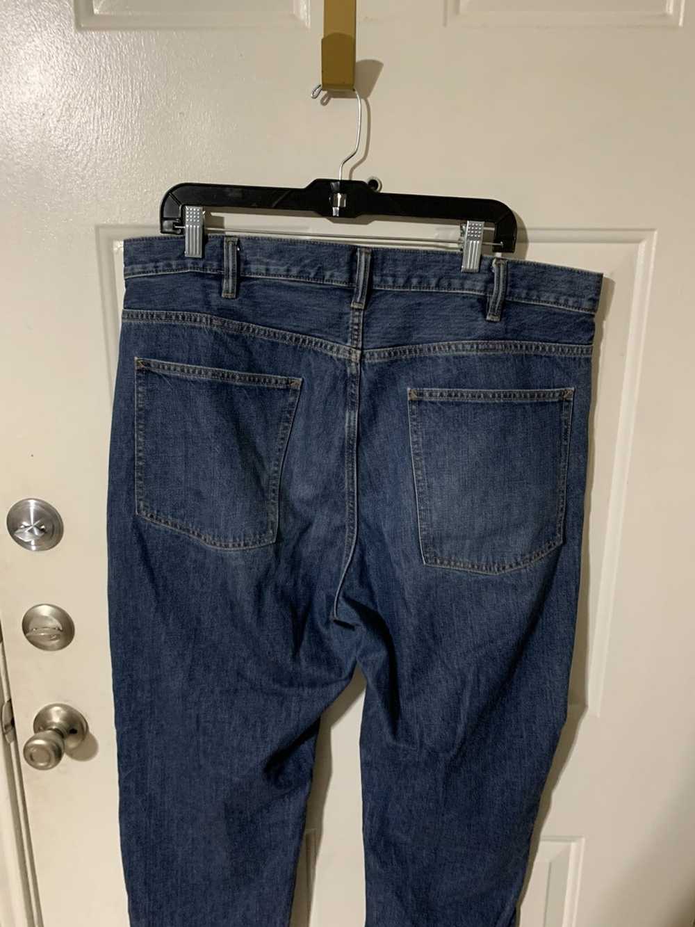 Lemaire × Uniqlo Wide straight leg jeans short le… - image 4
