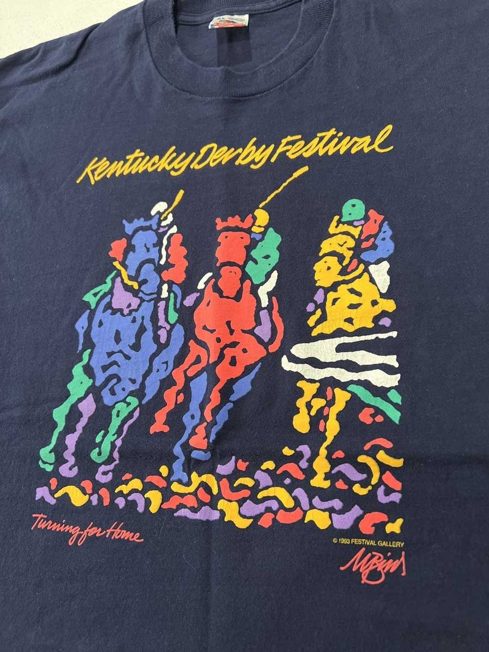 Vintage Vintage 1993 Kentucky Derby T-Shirt Size … - image 2