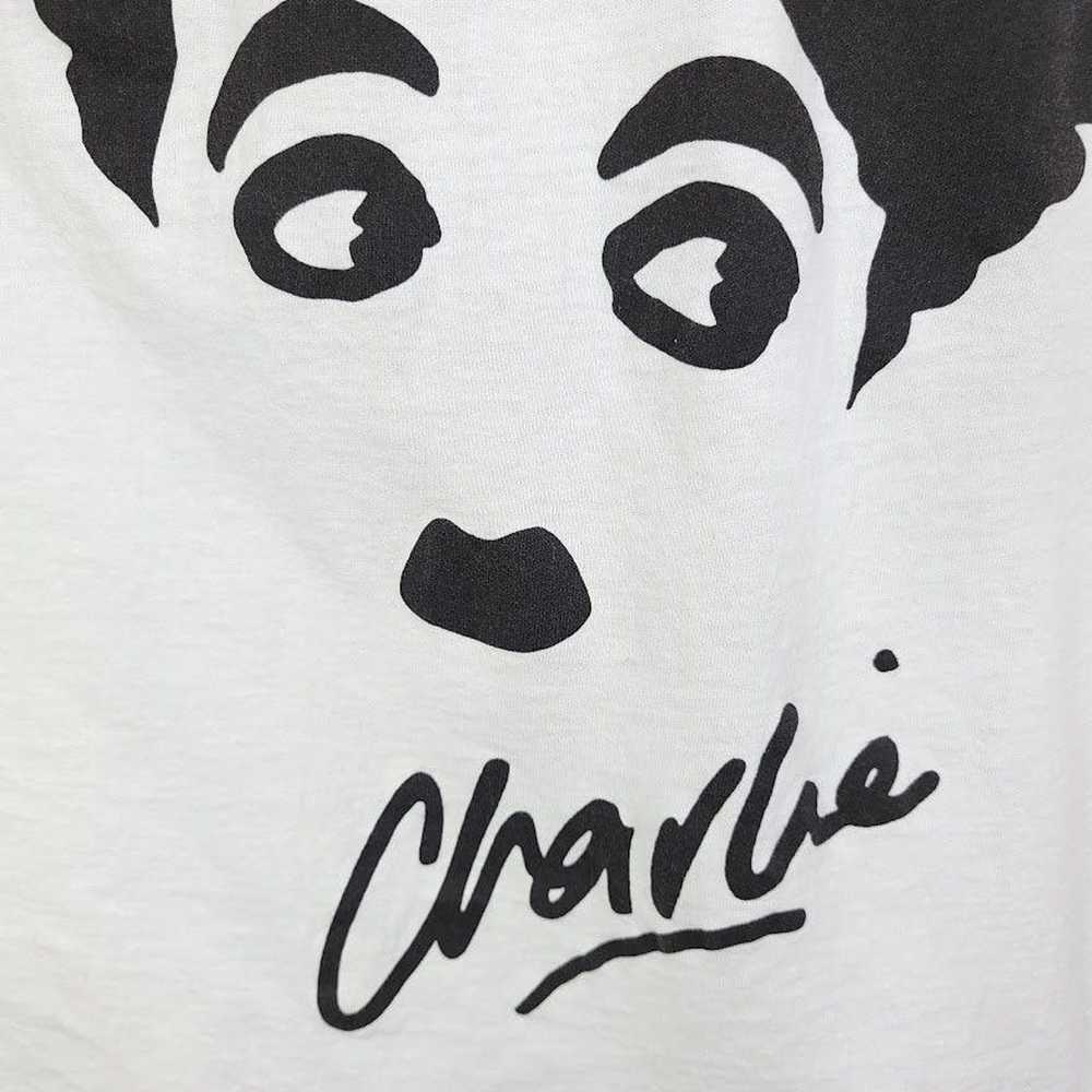 Vintage Charlie Chaplin T Shirt Vintage 90s Silen… - image 3