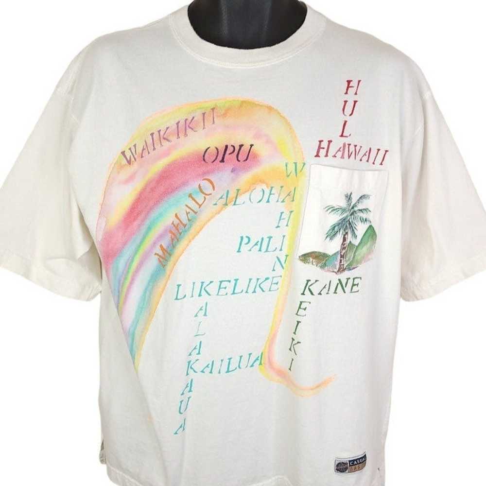 Vintage Hawaii Travel T Shirt Vintage 90s Palm Tr… - image 1