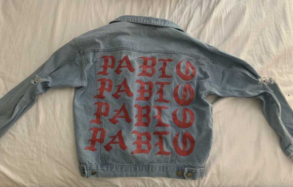 Custom Kanye West Life of Pablo Denim Jacket - image 1