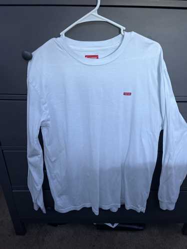 Size S - Supreme Small Box Logo Long Sleeve Shirt (SS22)(Lavender)