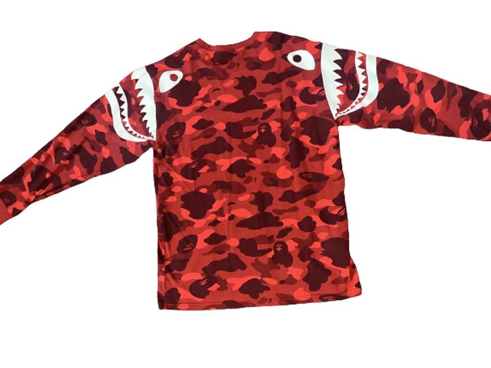 Bape BAPE Color Camo Shark Shoulder Long Sleeve T… - image 4