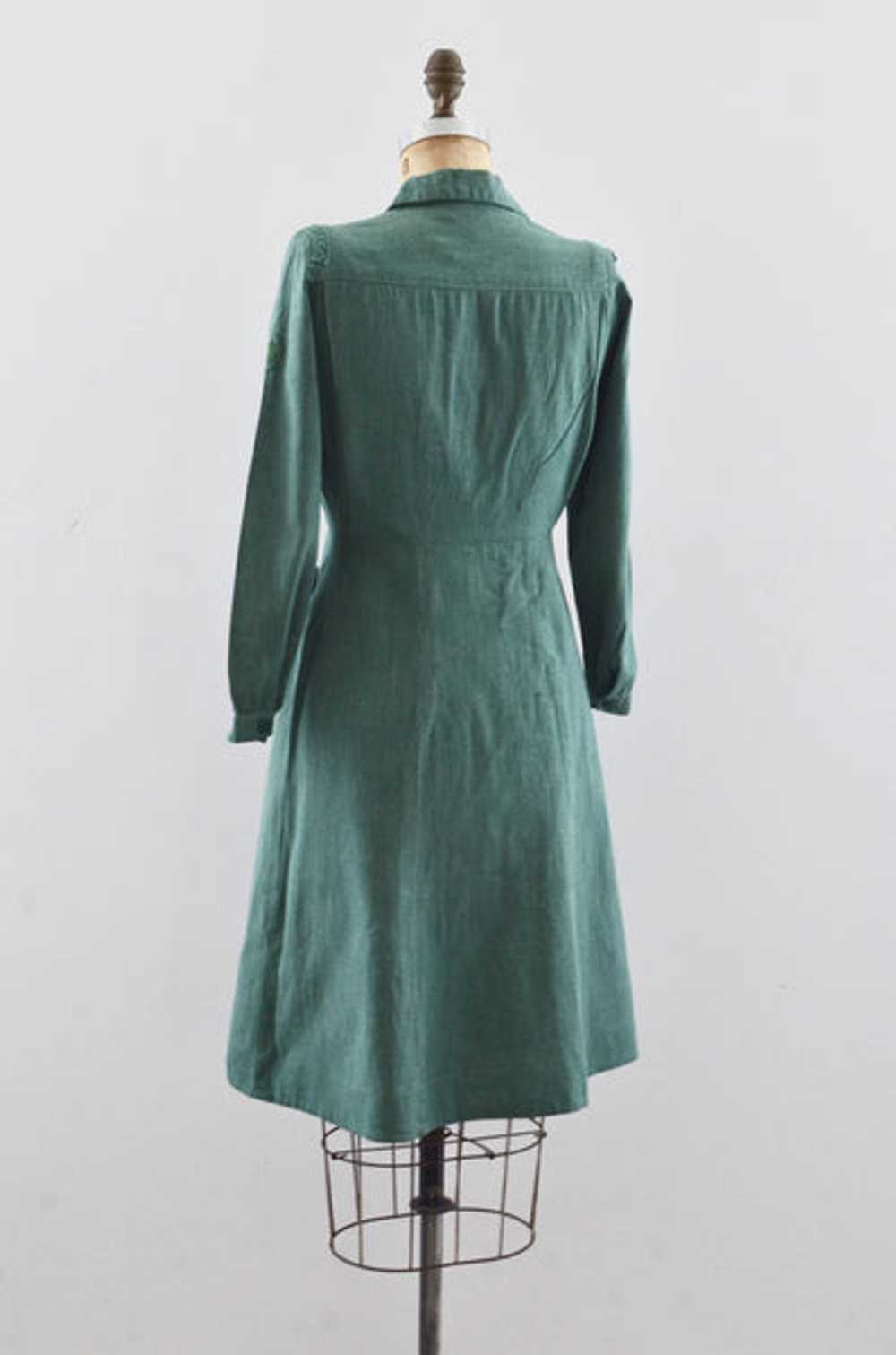 Vintage 40s Girl Scout Uniform Dress - image 5