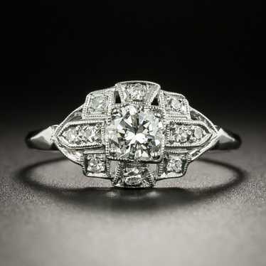 Art Deco .40 Carat Diamond Engagement Ring
