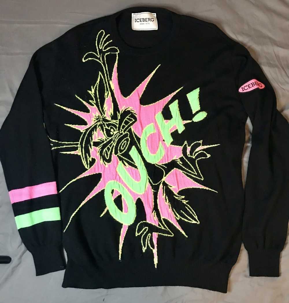 Iceberg Icerg History Italy Wile E Coyote Sweater… - image 1