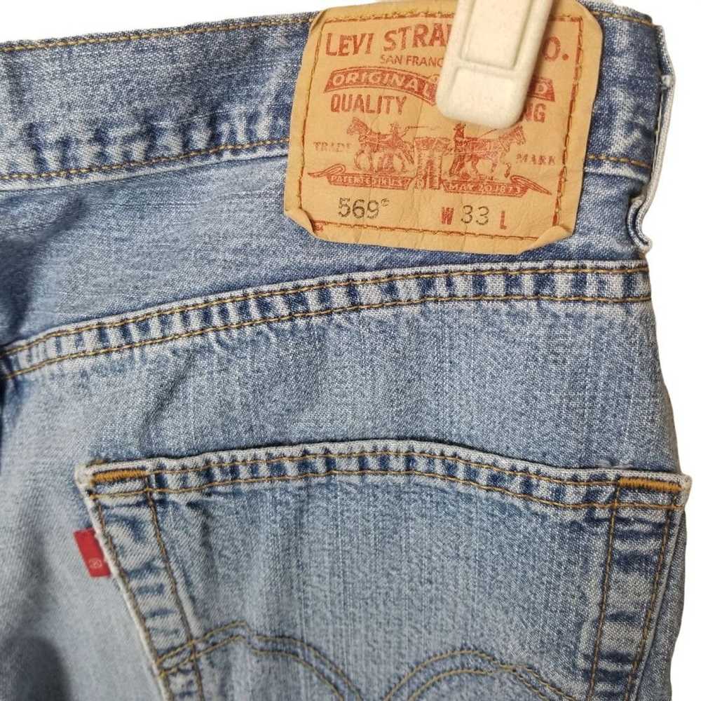 Levi's Levi's 569 33 Loose Fit Bermuda Denim Shor… - image 5