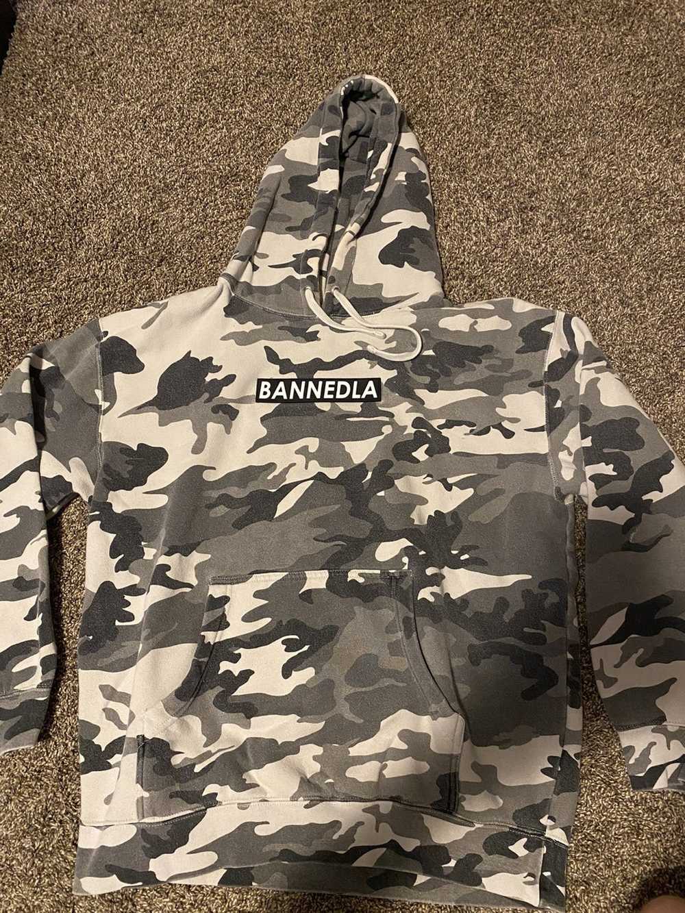 Streetwear BannedLa Camo Box Logo Hoodie - image 1