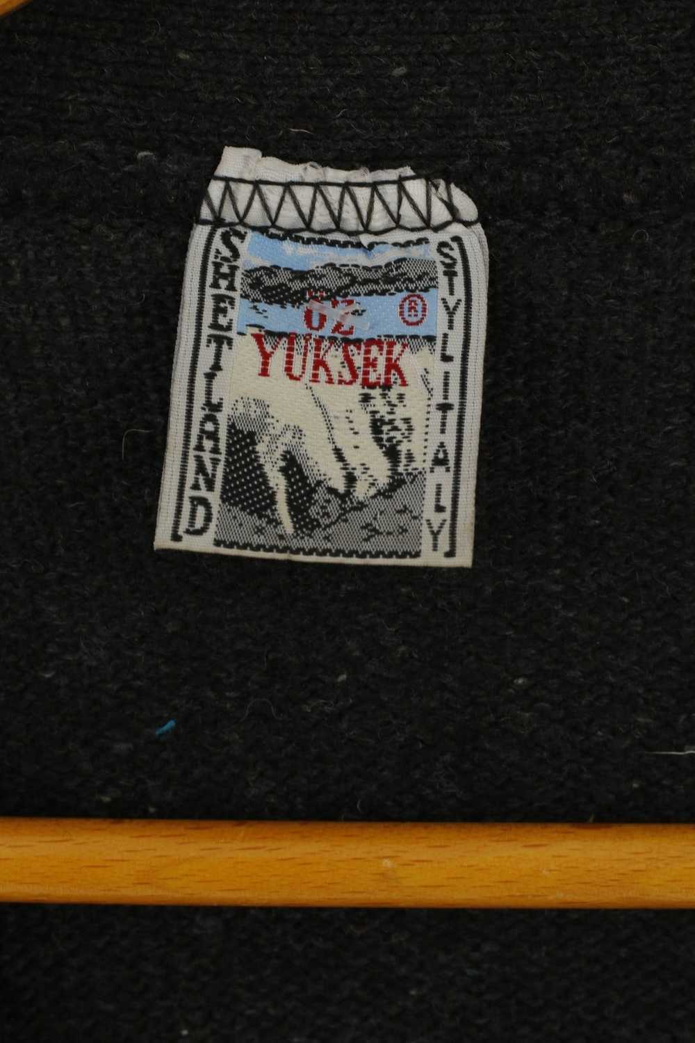 Vintage Oz Yuksek Shetland Men XL Jumper Grey Woo… - image 4