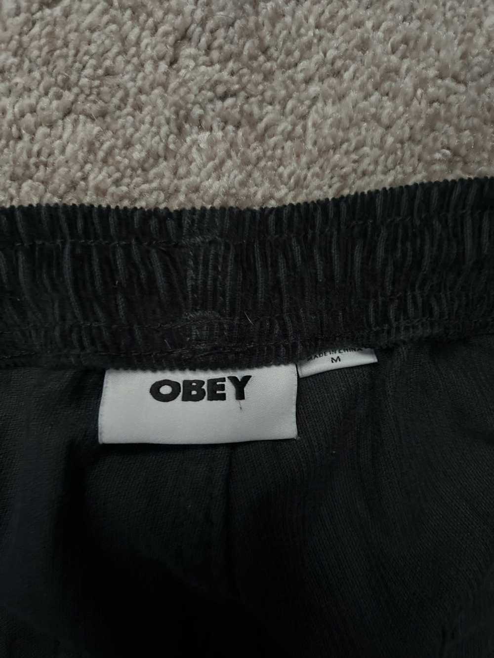 Obey black corduroy obey - image 2