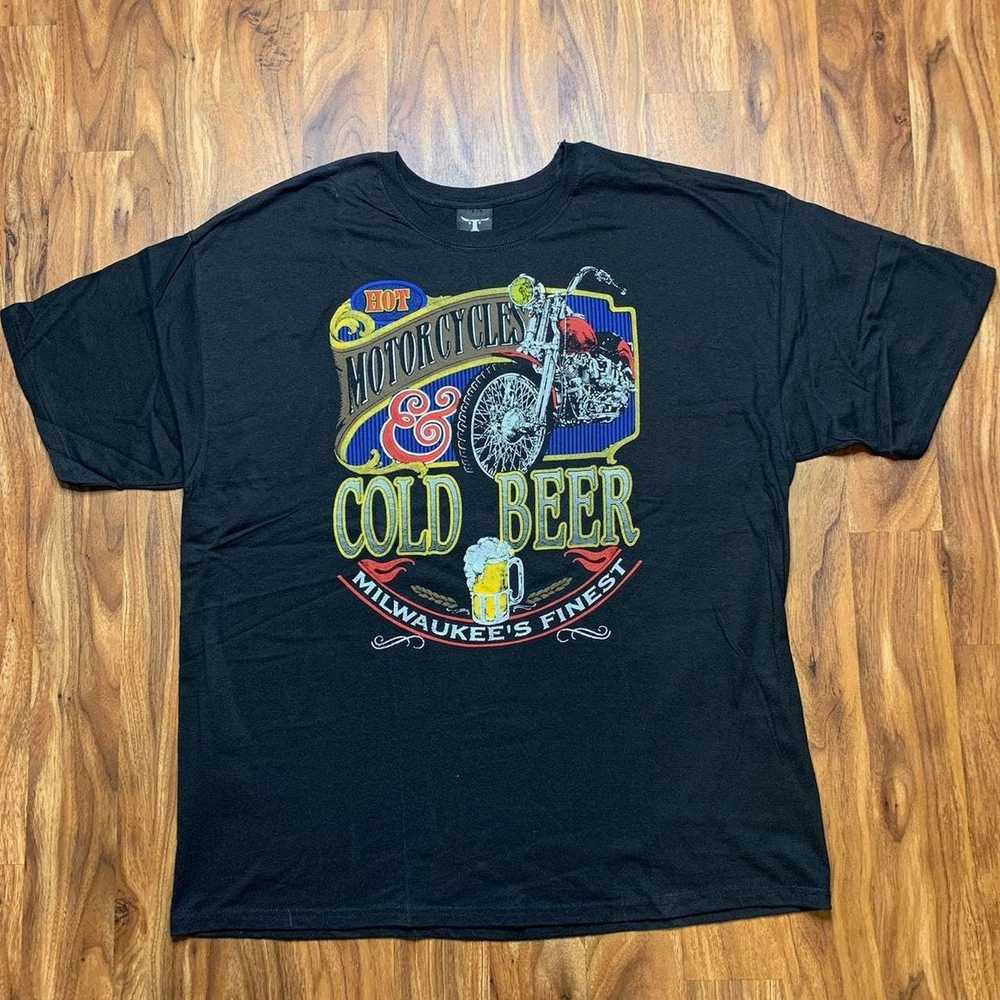 Vintage vintage 90s cold beer tshirt - image 2
