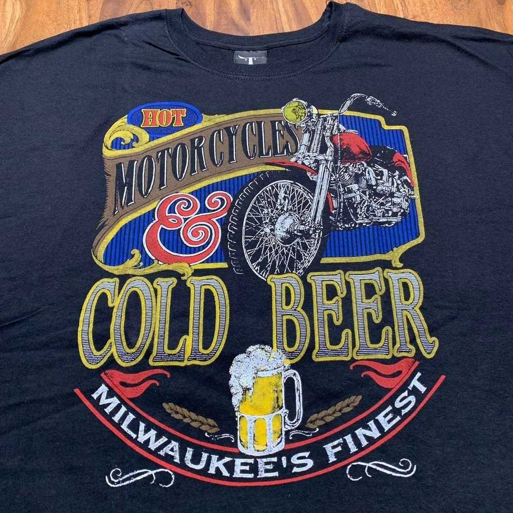 Vintage vintage 90s cold beer tshirt - image 3