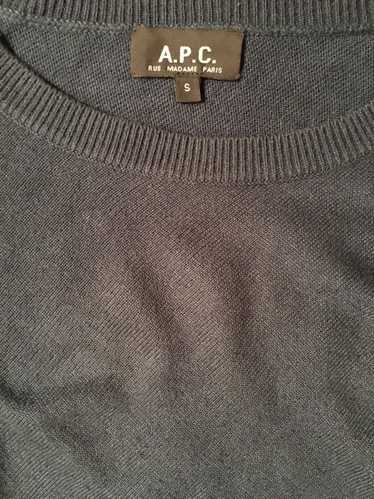 A.P.C. Cashmere Blend Crewneck Sweater Small Blue - image 1