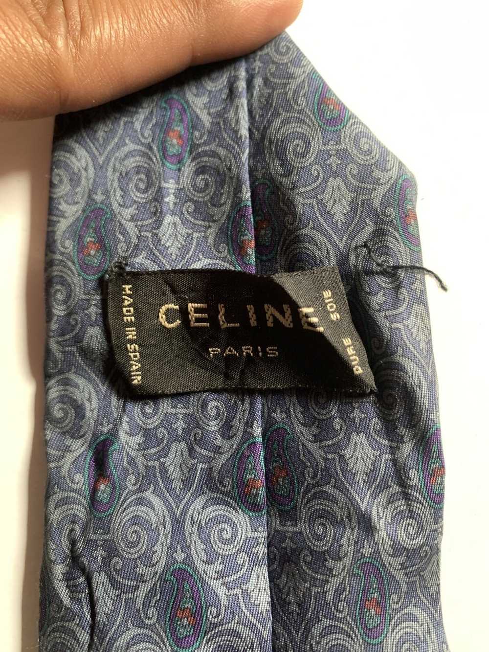 Celine × Luxury × Other VINTAGE CELINE TIE WITH P… - image 2