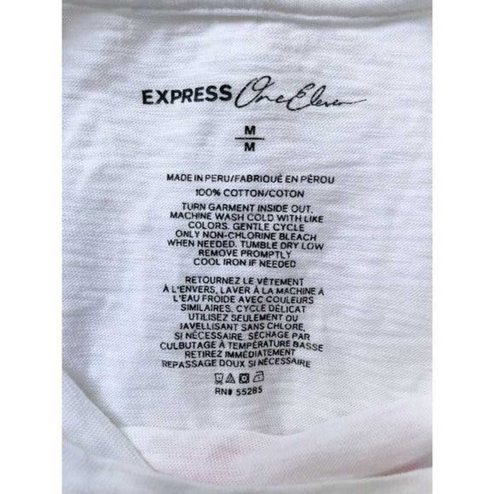 Express Express Girl Power White Short Sleeve T - image 5