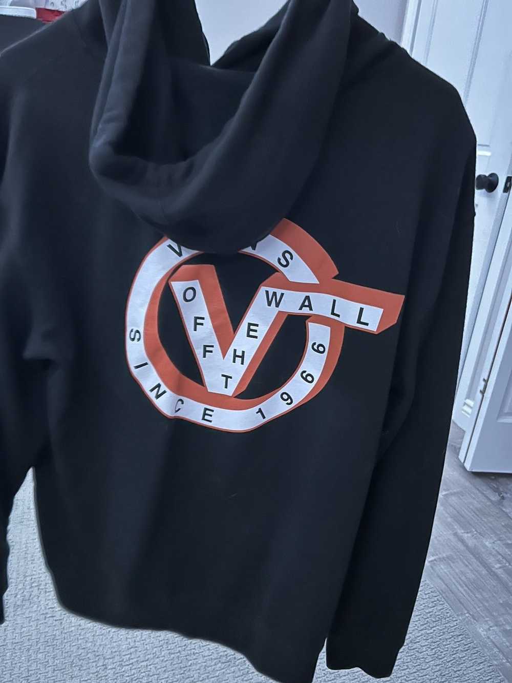 Vans Vans Hoodie Mens S Black Orange Graphic Hood… - image 2