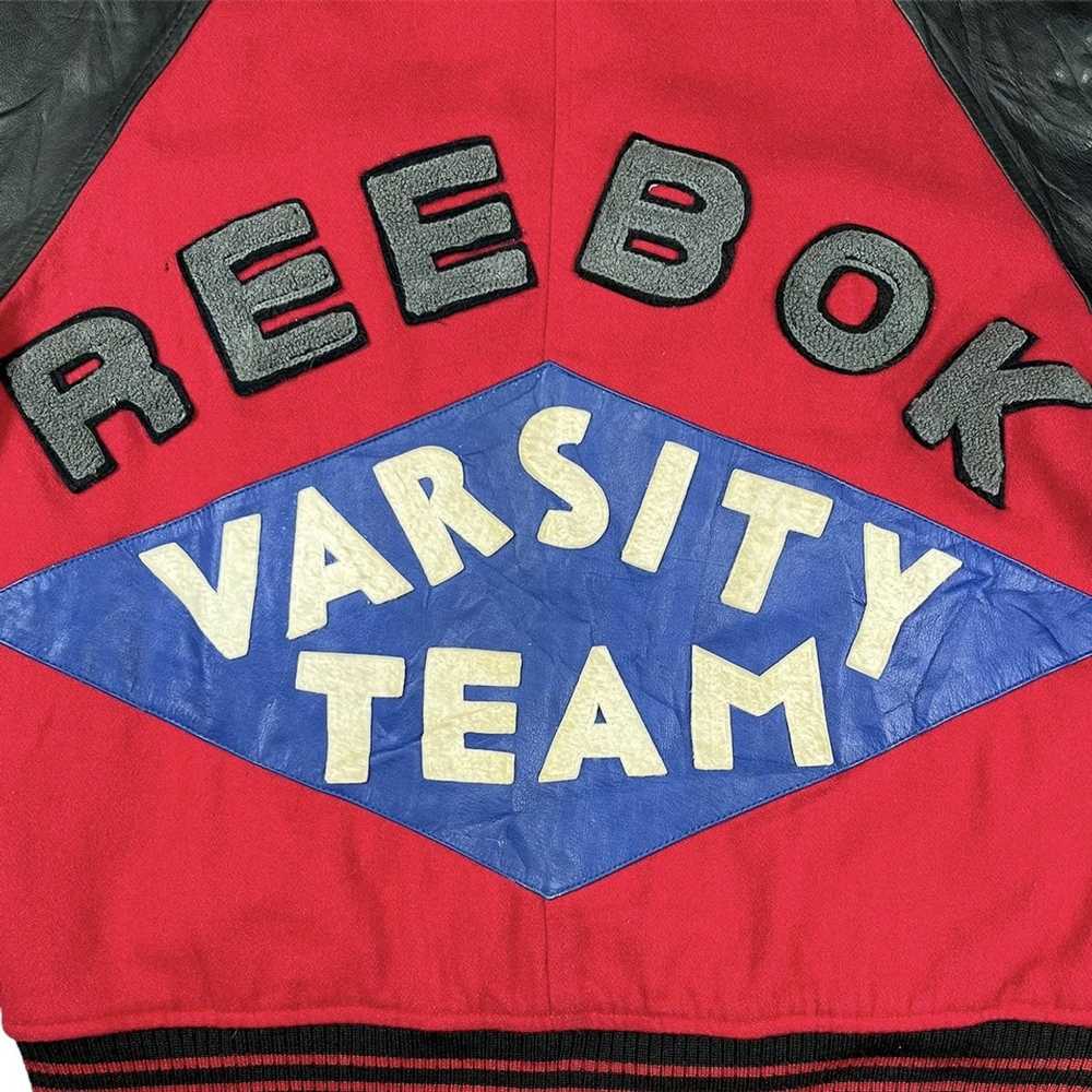 Reebok × Varsity Jacket × Vintage Vintage 90s Ree… - image 7