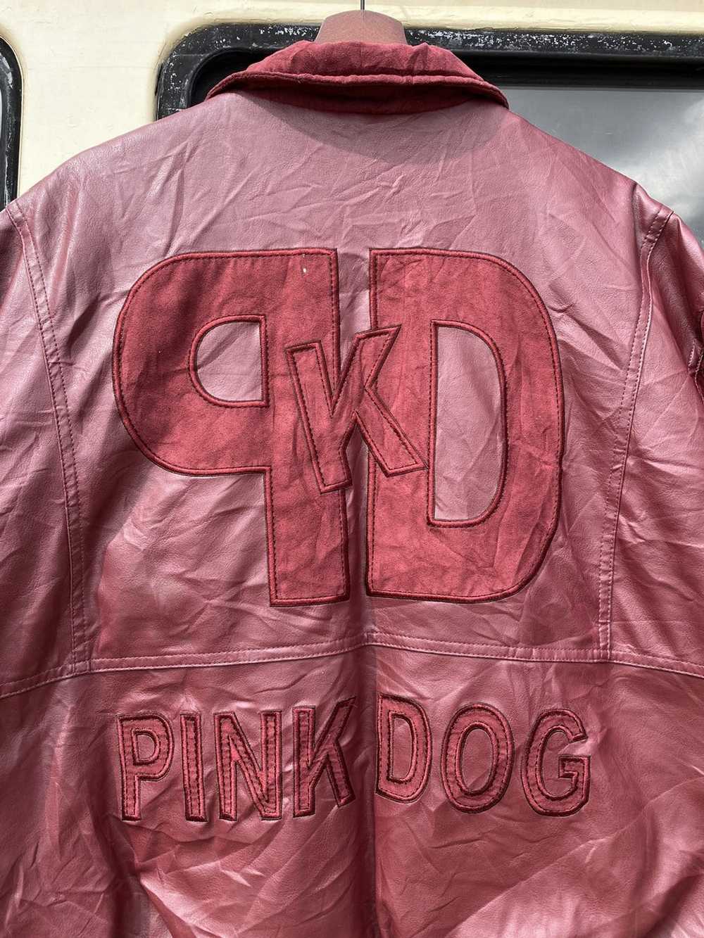 Japanese Brand × Streetwear RARE 🏆 PINK DOG leat… - image 6