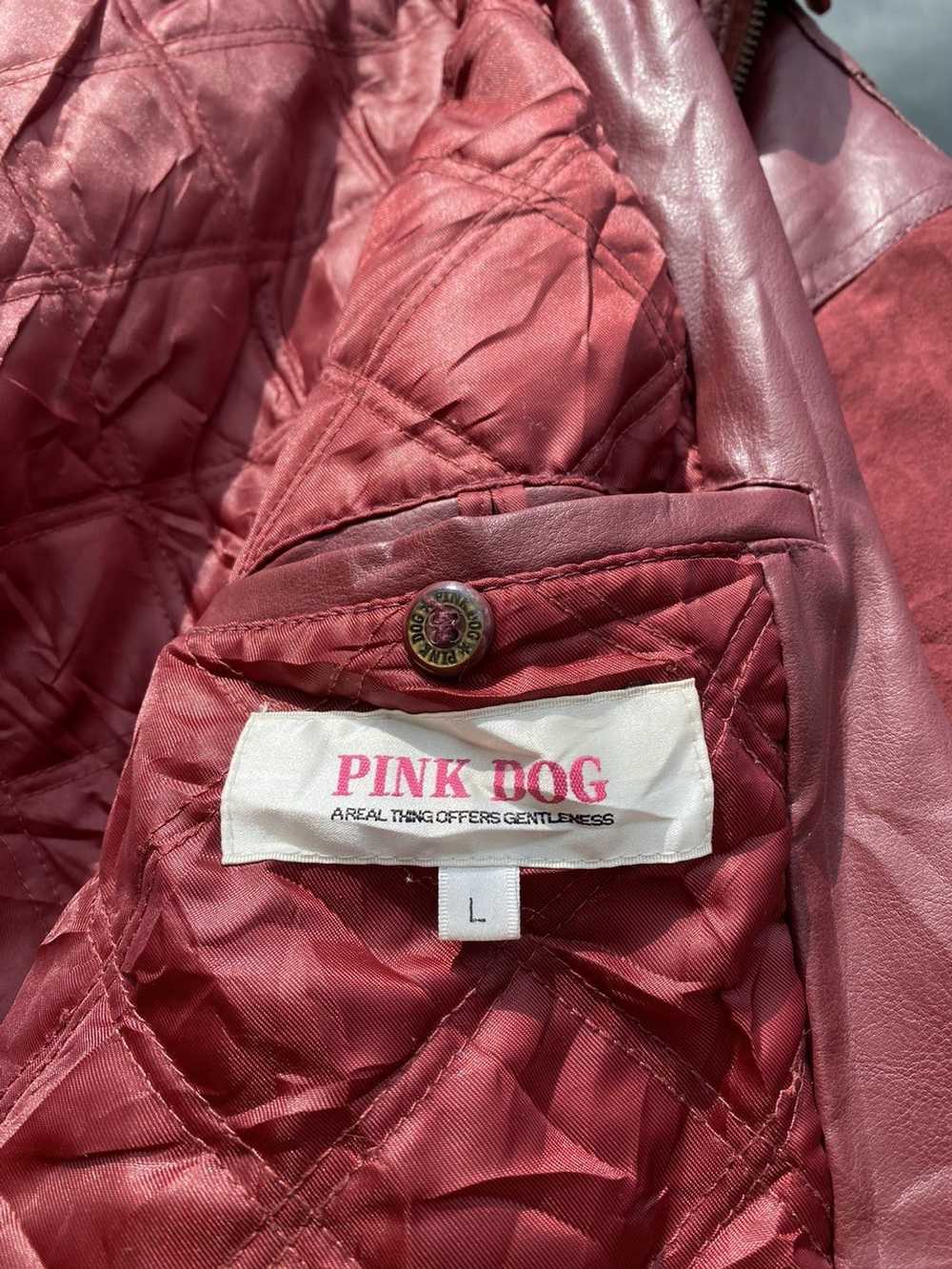 Japanese Brand × Streetwear RARE 🏆 PINK DOG leat… - image 9