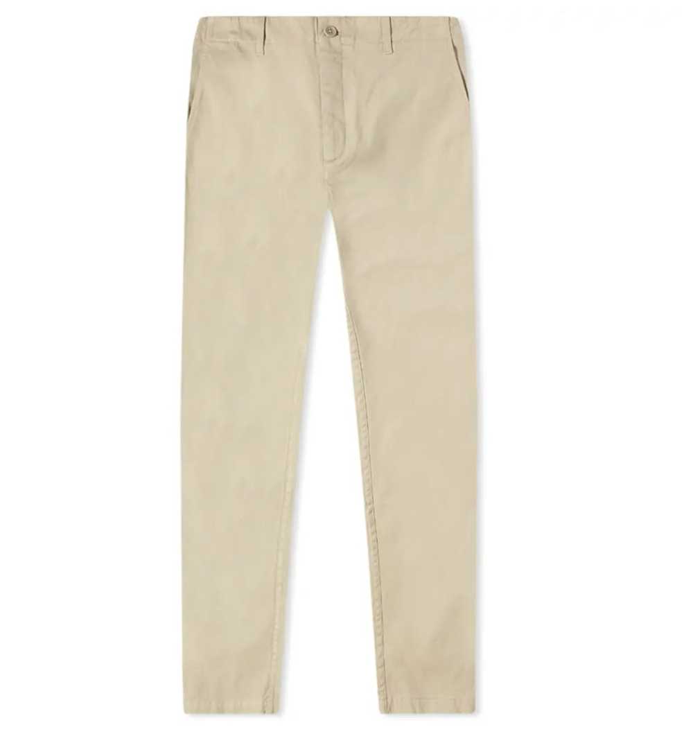 YMC Deja Vu Cotton Twill Trousers Stone - 34 - image 1