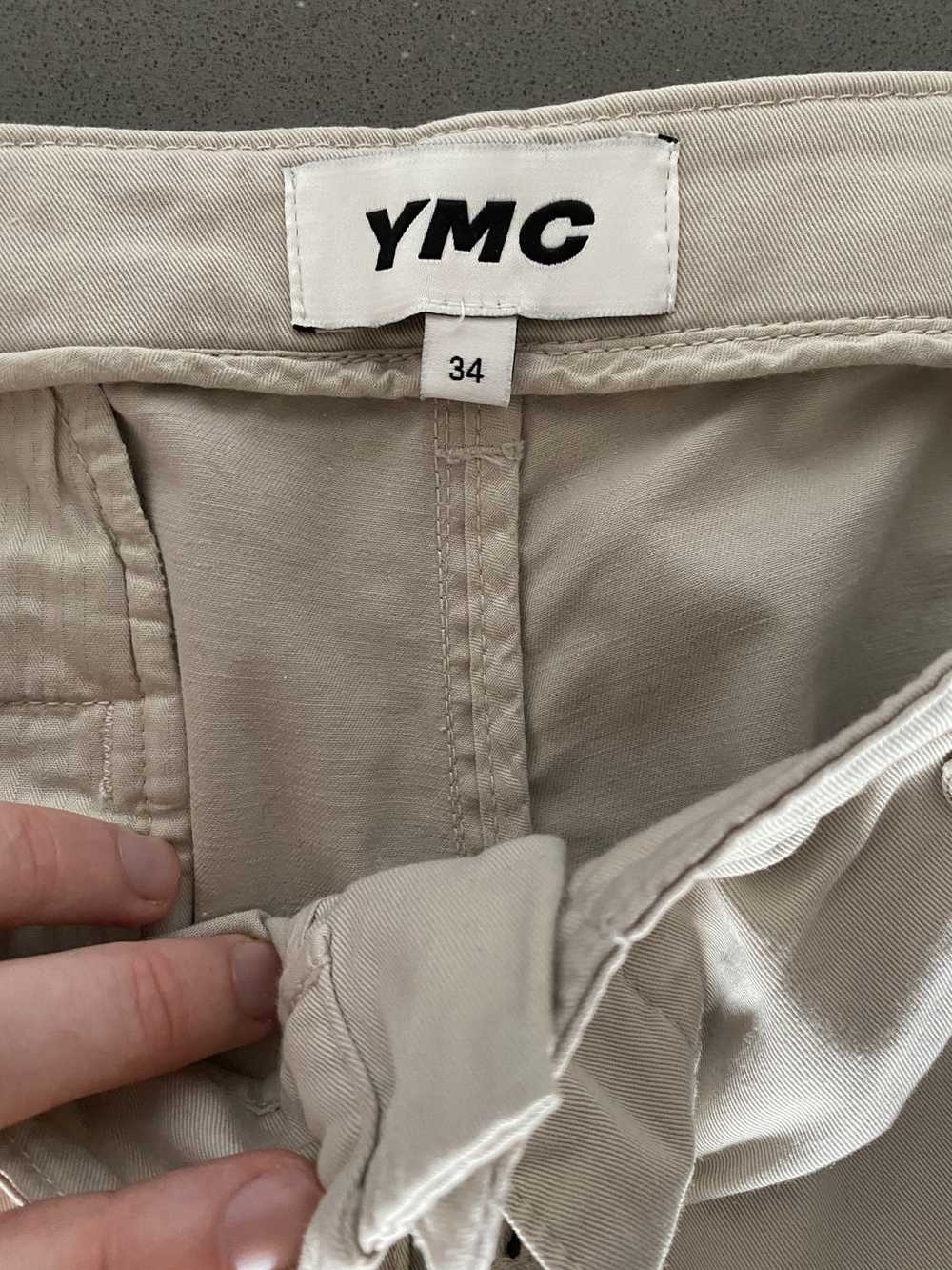 YMC Deja Vu Cotton Twill Trousers Stone - 34 - image 4