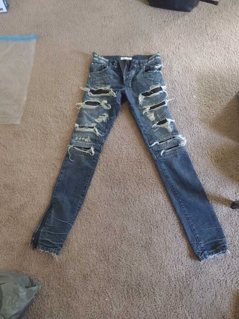 Balmain × Pierre Balmain Distressed jeans 👖 - image 4
