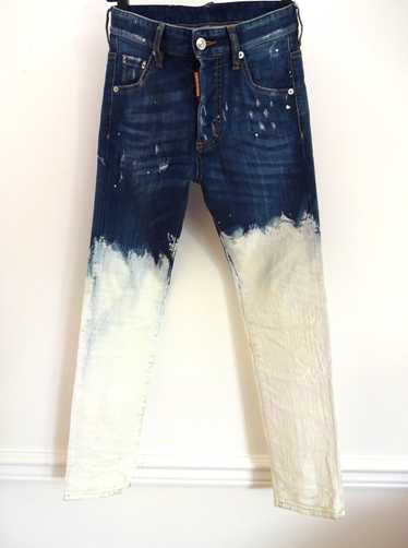 Dsquared2 DSQUARED2 WHITE PAINT COATED JEANS