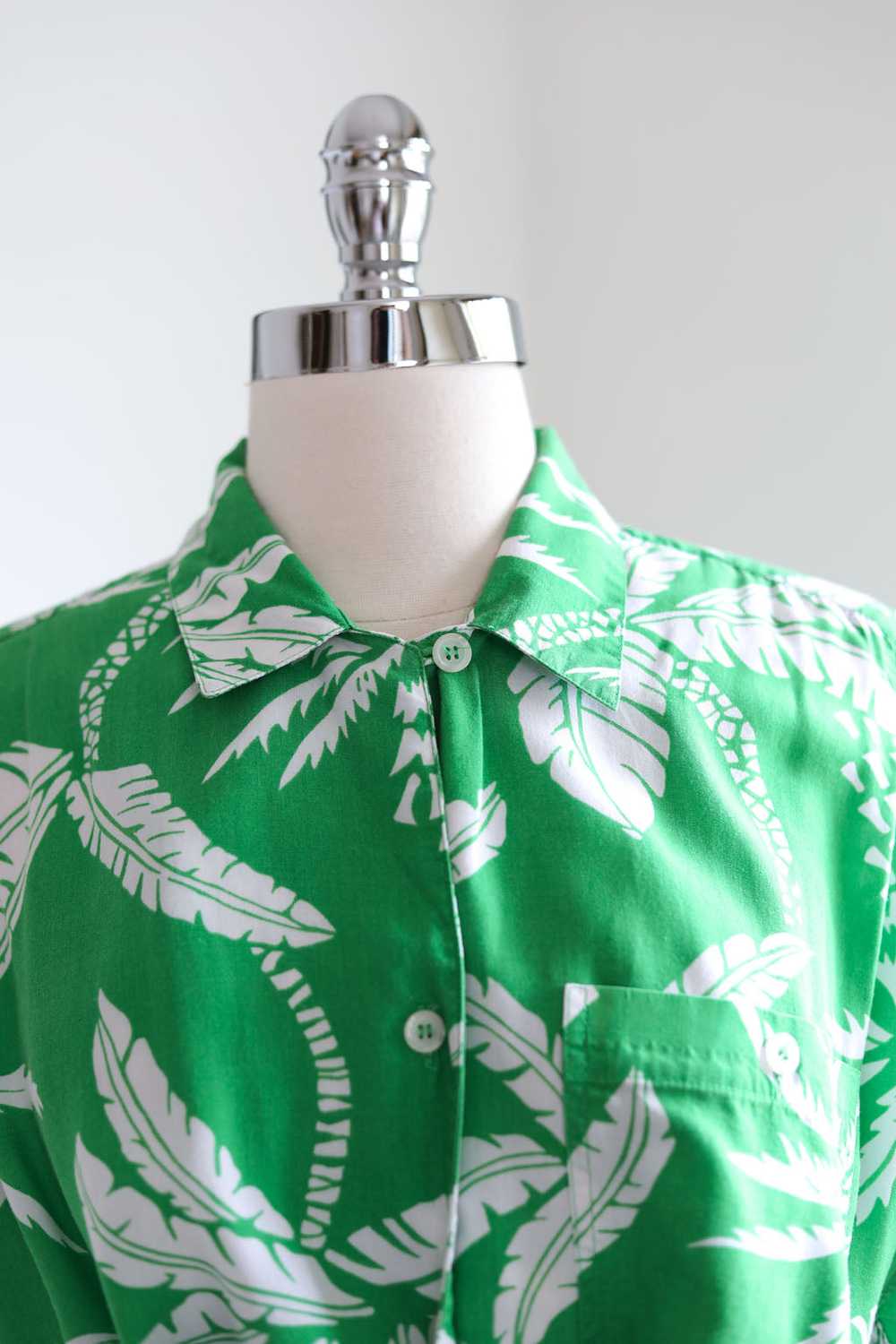 Vintage 1980s does 1940s Blouse - Gorgeous Hawaii… - image 3