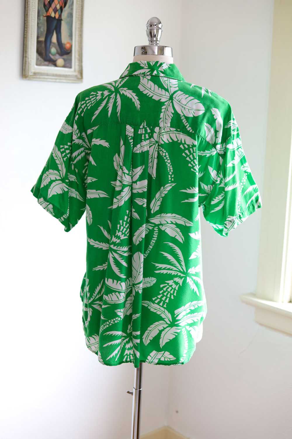 Vintage 1980s does 1940s Blouse - Gorgeous Hawaii… - image 5