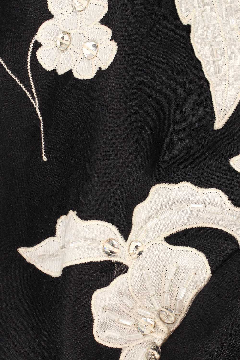 RUBEN PANIS Silk Lily Floral Shoulder Dress - image 6