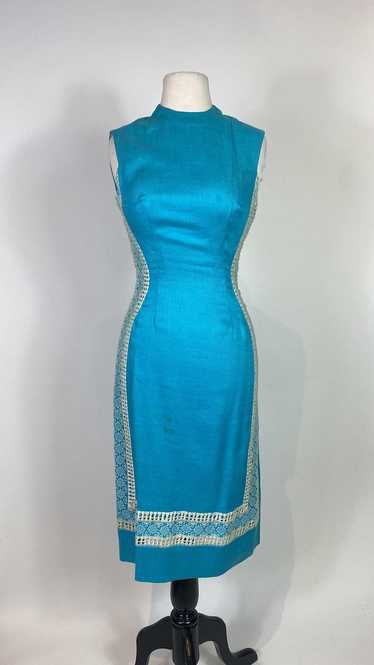 1960s Young Colony Shop Eyelit Lace Side Blue Line