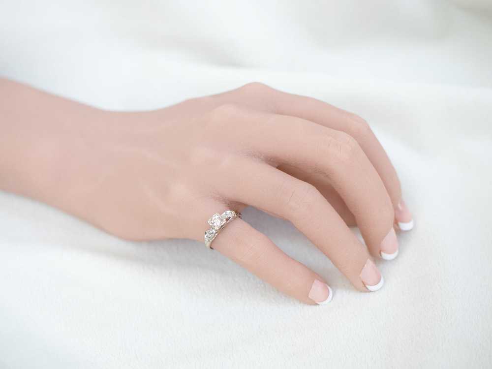 Vintage Diamond Engagement Ring - image 10