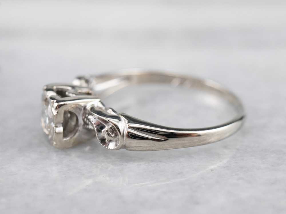 Vintage Diamond Engagement Ring - image 4