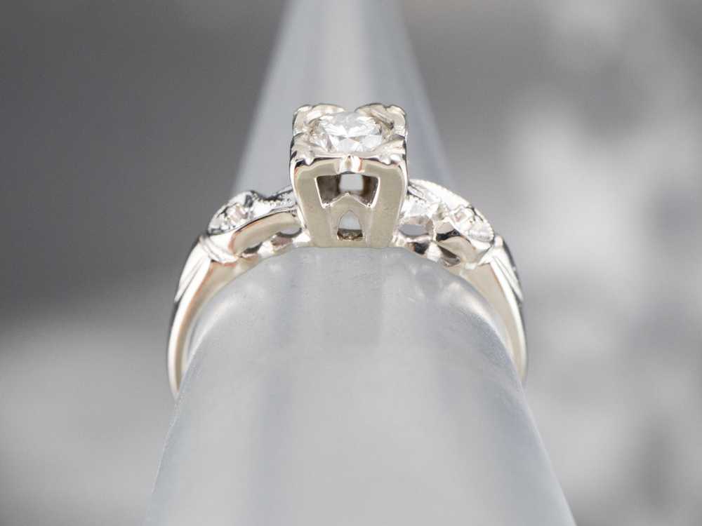 Vintage Diamond Engagement Ring - image 8