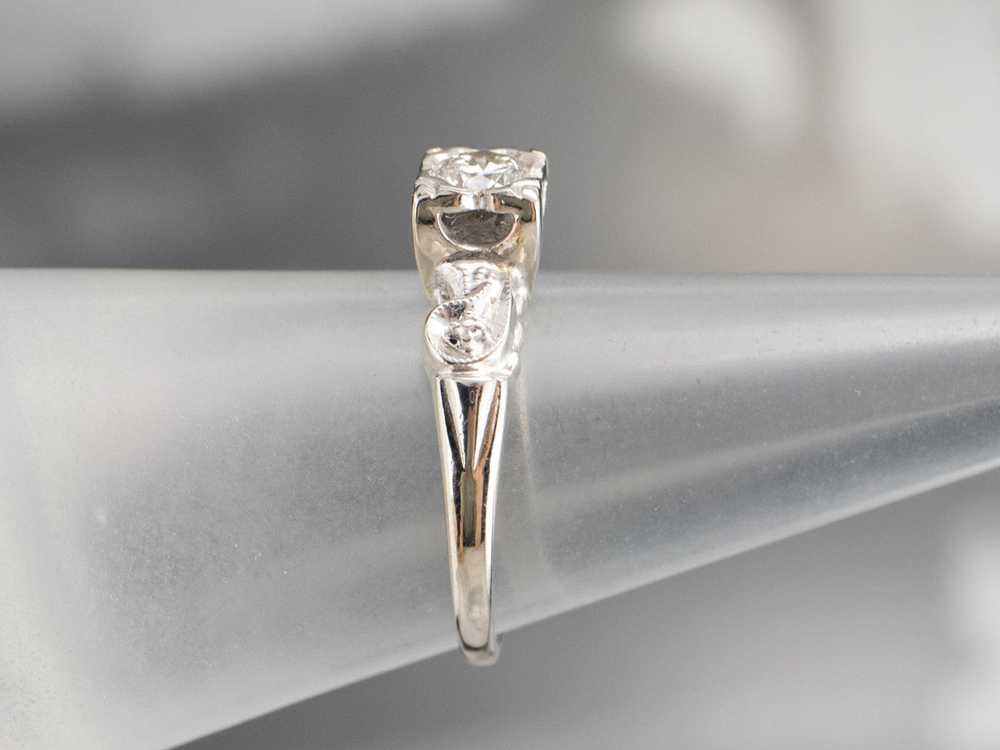 Vintage Diamond Engagement Ring - image 9