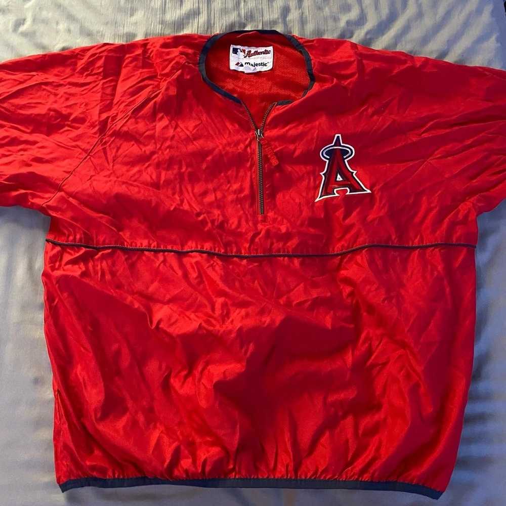Majestic Anaheim Angels MLB Authentic Red Jersey Extra Large SZ XL m003902  6540