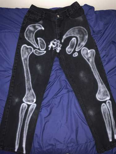 Streetwear × Vintage Skeleton Pants - image 1