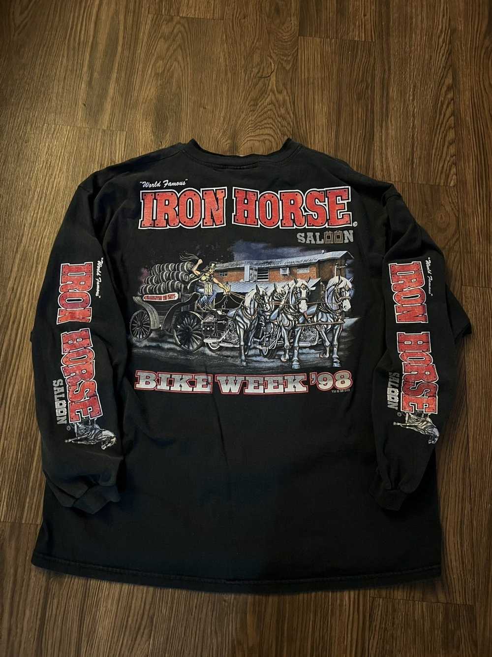 Lee × Vintage Vintage 1998 Bike Week Long Sleeve … - image 1