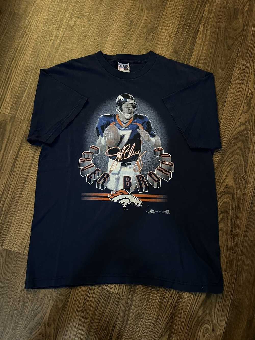 Vintage Vintage 1998 Broncos John Elway T-Shirt - image 1