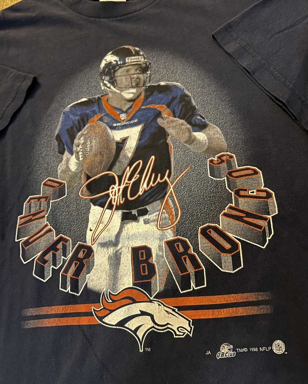 Vintage Vintage 1998 Broncos John Elway T-Shirt - image 2