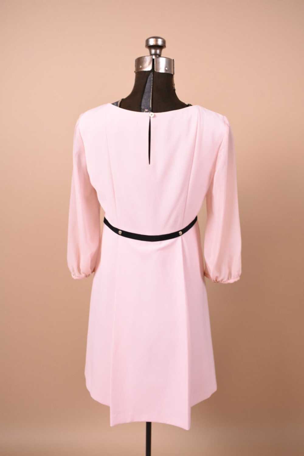 Pink NWT Babydoll Dress with Sheer Sleeves By Ted… - image 3
